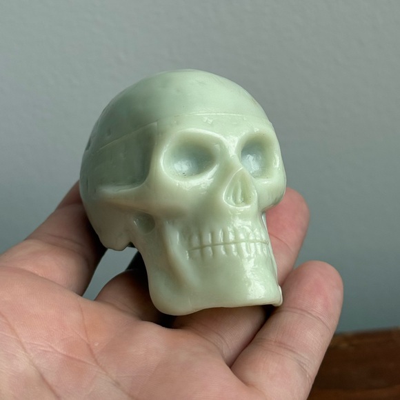 Vintage Trophy Music Co Skull Rattle Shaker Maraca Instrument Glow in the Dark - Picture 1 of 15